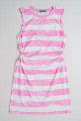 United Colors of Benetton United Colors of Benetton, Pamutruha oldalsó kivágásokkal, Fehér, Rózsaszín, 160 CM (3SL3CV013-74T-EL-XXL)