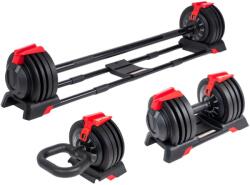 ACRA állítható súlyzókészlet 24 kg, 3in1