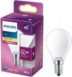 Philips E14 LED izzó, 6, 5W, 806lm, 2700K, meleg fehér