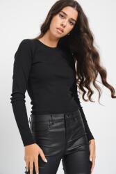 VERO MODA Vero Moda, Chloe szűk fazonú organikuspamut tartalmú felső, Fekete, M (10306897-BLACK-M)