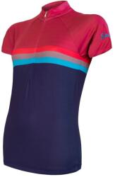Sensor Cyklo Summer Stripe Blue/Lilla Női kerékpáros mez M