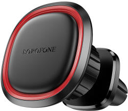 BOROFONE autós tartó BH124 Roman mágneses szellőzőrácsra fekete-piros