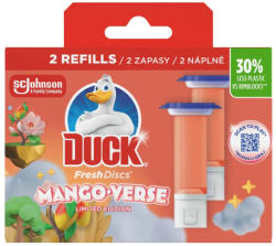 DUCK Fresh Discs WC-öblítő korong utántöltő Mango-Verse utántöltő 2x36ml