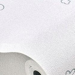 Dollcini Dollcini, Wallpaper 3D pala hatású öntapadós tapéta, stílusos nyomtatott tapéta, vízálló, alkalmas falakra, hálószobákra, Fehér csillagok (438240)