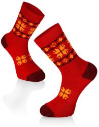 Try To Fly Active Lifestyle Socks ETHNO piros pamut zokni, 35-38 EU, Többszínű (TF32-216-1)