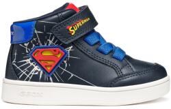 GEOX Geox, Műbőr sneaker textilrészletekkel, Királykék, Tengerészkék, 20 EU (B565LB000BCC4226-20)