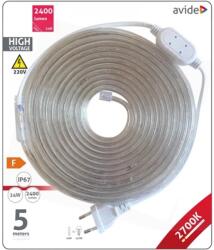 Avide ABLSBL-220V-3528-60WW67 LED Szalag Bliszter 220V 4.8W 2700K 5m (ABLSBL-220V-3528-60WW67)