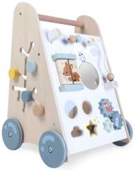 ECOTOYS fa Tolókocsi fejlesztő játék - Barna, Kék (2145)