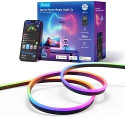 Govee Bandă LED Neon RGBIC inteligentă Govee H61D4-B, 4m, Matter, Wi-Fi, IP67, Chip IC încorporat - control independent LED, clasa G (6974316999843)