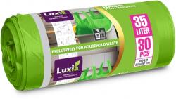 Luxia Saci menaj Strong mov cu manere Luxia, 35 L, 30 buc/rola LUX-4016
