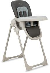 MoMi GOJO szürke etetőszék grafitszürke és kék pöttyös ülésbetéttel - fizz
