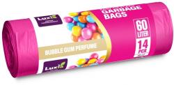 Luxia Saci menaj cu urechi Luxia, HDLD, Bubble gum, 60 L, 14buc/rola LUX-4119