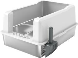 PawHut vízálló macskaalom tálcával és kanállal, fehér