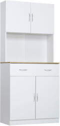 Homcom Konyhai büfé Fehér 80×40×180 cm - Szekrény és fiók