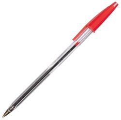 Beifa Химикалка Beifa, 1 mm дебелина на писане, червен цвят на писане, прозрачна