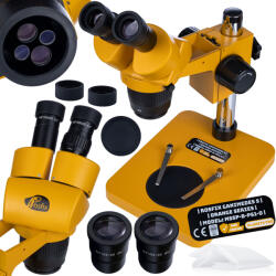 Rosfix Ganymede S MSSP-B-PS1-O - Binokuláris sztereó mikroszkóp | Planets S | 20-40x zoom | Greenough Optics | WF10X/20 | 45° | 360°-os forgatás