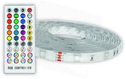 Avide ALSB5050RGBMU40-5M LED Bandă bășică 12V 16W RGB Muzică control + IR telecomandă 5m (ALSB5050RGBMU40-5M)