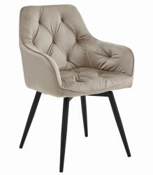  JORK360 szék - sötét bézs bársony / 2 db fekete láb