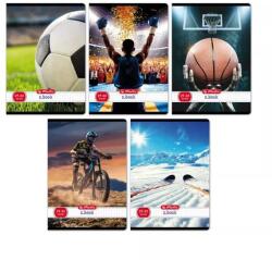 Herlitz Sport mintás A5-ös négyzetrácsos füzet, 27-32 - többféle (400200765)