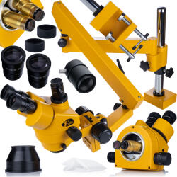 Rosfix Neptune Pro MSNP-T-WDMS3-O | Trinokulár | Hosszabbító kar | 7-45x zoom | Szimulációs fókusz | 100 mm-es munkatávolság | 45°-os fejrész | Orange PRO sorozat