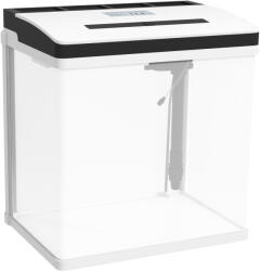 PawHut 28L-es Akvárium LED világítással, szellőzőnyílásokkal és csendes pumpával, 38x26x38 cm, fehér
