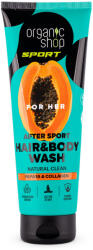 Organic Shop Sportolás utáni sampon és tusfürdő papayával és kollagénnel - 200ml