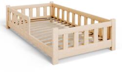  PINI gyermekágy 160x80 alacsony fa, lakkozatlan - natúr