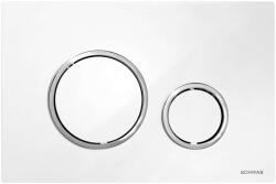 Sapho - Öblítésvezérlés, fehér/króm P47-0201-0250 (P47-0201-0250)