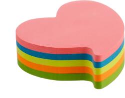 Kores Notes adeziv inima 70x70mm 250 file neon (KO48705)