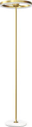 HomCom Modern állólámpa, szabályozható lábkapcsoló, 3 fényerő, arany