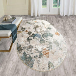  Modern szőnyeg Mykonos 6982 (Beige-Cream) Ovális 160x230cm Bézs-Zöld-Arany