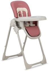 MoMi GOJO szürke etetőszék pasztell narancssárga és virágmintás ülésbetéttel - fizz