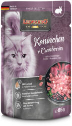 Leonardo 32x85g Leonardo Finest Selection Nyúl & áfonya tasakos nedves macskatáp