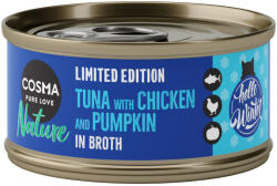 Cosma 24x70g Cosma Nature téli kiadás tonhal, csirke & tök nedves macskatáp