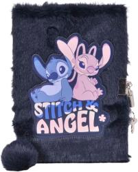 Paso Paso, Lilo si Stitch, jurnal cu lacatel de plus, A5, 96 foi, cu linie, Stitch & Angel