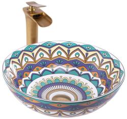 Rea Aztec mosdótál 40x40 cm kerek mosdótálak REA-U7501 (REAU7501)