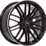 RIAL KIBO X Fényes fekete Polírozott LIP 5/112 20x9 ET43 66, 6 - nyarigumi