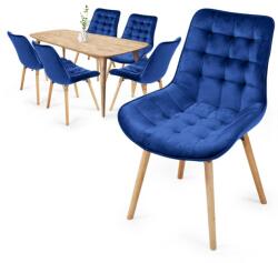 Miadomodo Steppelt étkezőszék készlet 6 db kék (ESST06bl06ER)
