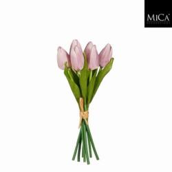  Tulipán csokor mályva színben művirágokból
