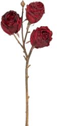  Rózsaág burgundi színű műnövény 44 cm