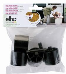 elho Easy To Move Uni Wheels Set Living Black műanyag növénytartó