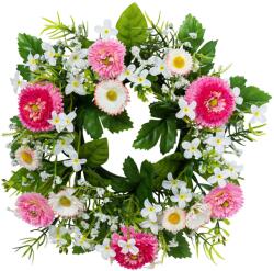  Bellis-Gypsophila koszorú rózsaszín 22 cm