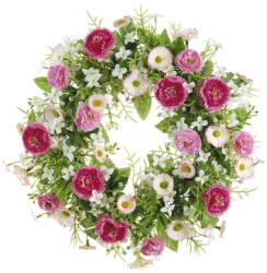  Bellis-Gypsophila koszorú rózsaszín 30 cm