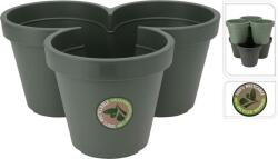  Trio kaspó zöld színben, 44x20 cm