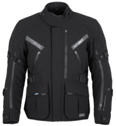 W-Tec Motoros kabát W-TEC Nykolas, levehető rugalmas CE protektorok, Ripstop külső szövet 600D poliészterrel, hőszigetelő bélés M fekete (28545-M)
