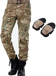 JOYASUS BDU taktikai nadrág, többzsebes térdvédővel - outlet termék (B076MS28XG)