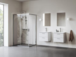 RAVAK Blix II NBLRV2K+NBLRV2K 1/2 zuhanykabin ajtó 90x195 cm átlátszó üveggel, krómhatású profilszín 1XM70C00Z1 (1XM70C00Z1)