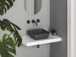 RAVAK Uni 380 S Slim kerámia mosdó, antracit XJX03138000 (XJX03138000)