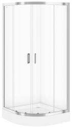 Cersanit Arteco negyedköríves zuhanykabin 90x90x190 cm Tako zuhanytálcával, króm profil S601-114 (S601-114)