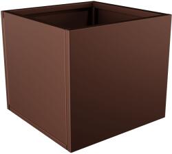  Nívó Cubo virágláda S, Mahagónibarna színben 50x50x45 cm